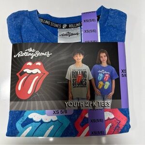 The Rolling Stones Kids Blue and Gray Tees